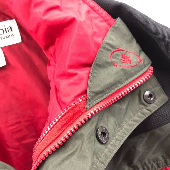 Columbia Mens Jacket Large Red Full Zip Stand Collar Outdoors Hiking Utility - Picture 8 of 16